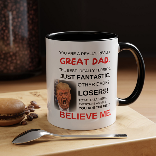 Personalized Patriotic Trump Accent Mug (11, 15oz)