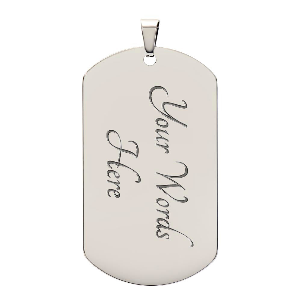 To my Badass Daughter | Dog Tag