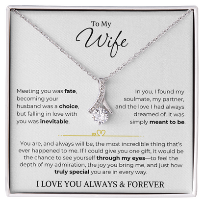 To My Wife | Truly Special | Alluring Beauty Necklace