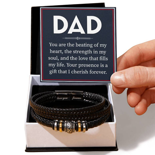 Dad You are the Beating of my Heart | Love You Forever Bracelet