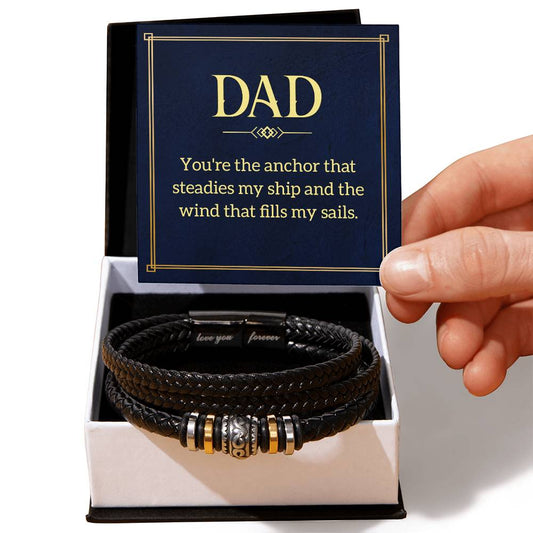 Dad You're the Anchor | Love You Forever Bracelet