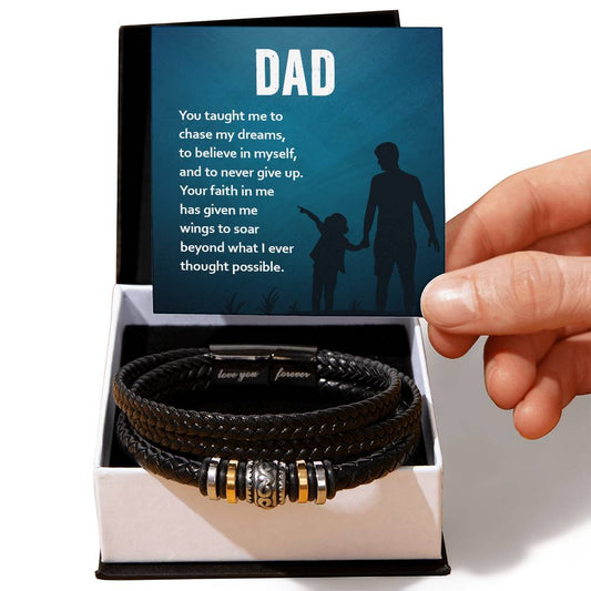 Dad You Taught Me | Love You Forever Bracelet