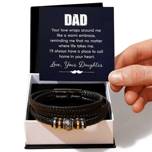 Dad Your Love Wraps Around | Love You Forever Bracelet