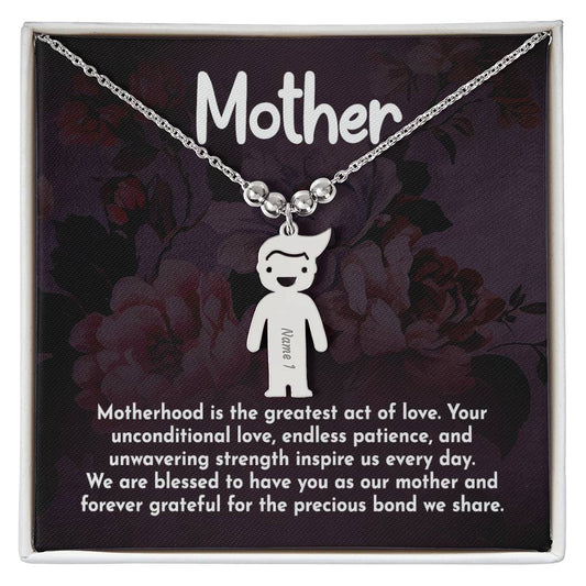 Mother-Motherhood | Kid Charm Necklace