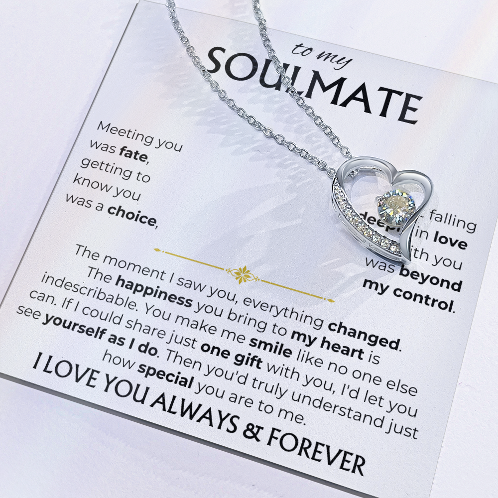 To My Soulmate | Meeting you was fate | Forever Love Necklace