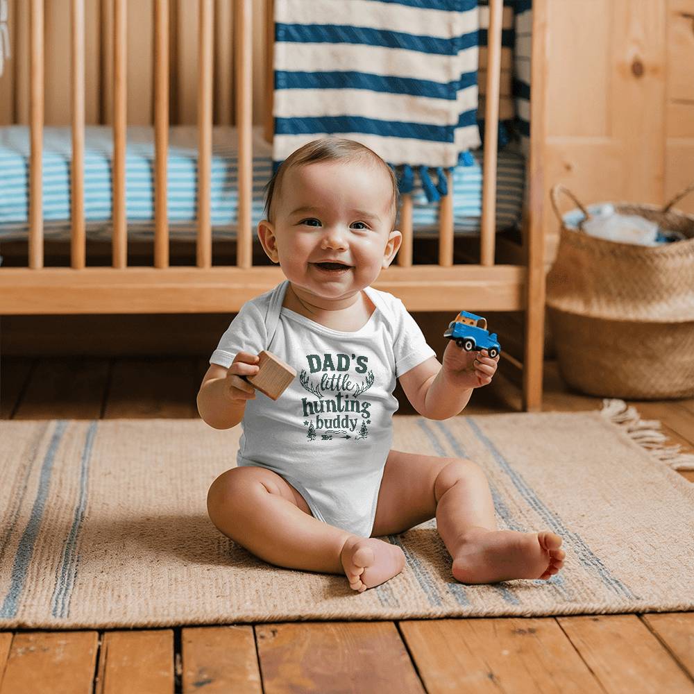 Dad's little buddy | Gerber ONESIES® BRAND SHORT SLEEVE BODYSUITS - Green