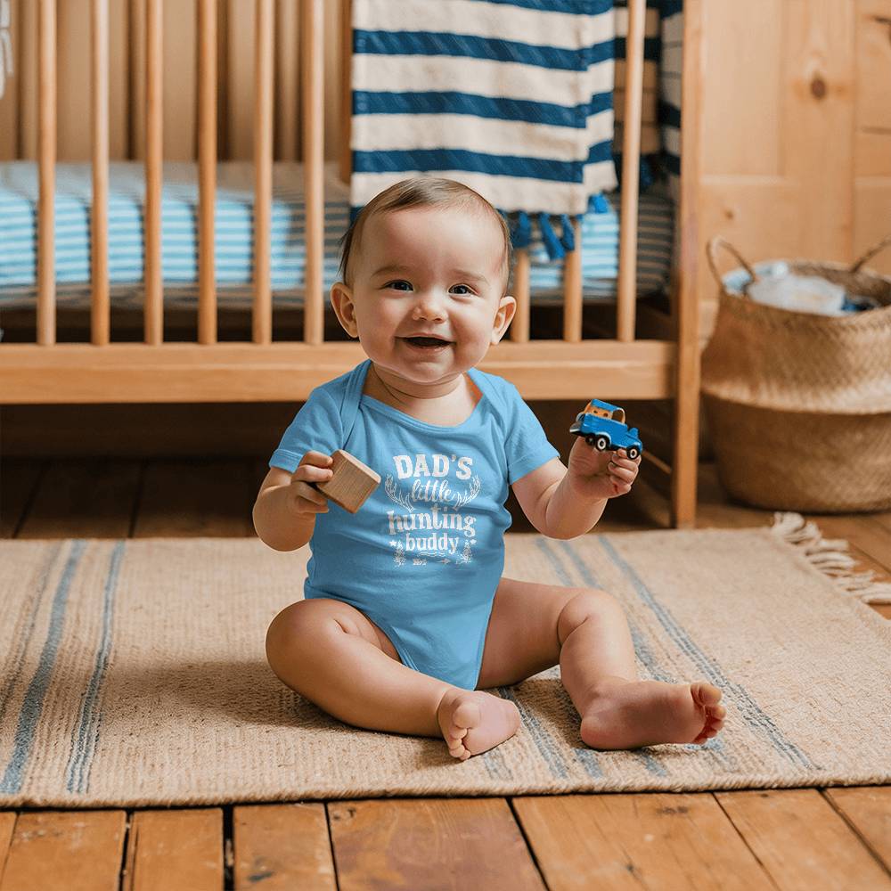 Dad's little buddy | Gerber ONESIES® BRAND SHORT SLEEVE BODYSUITS - White