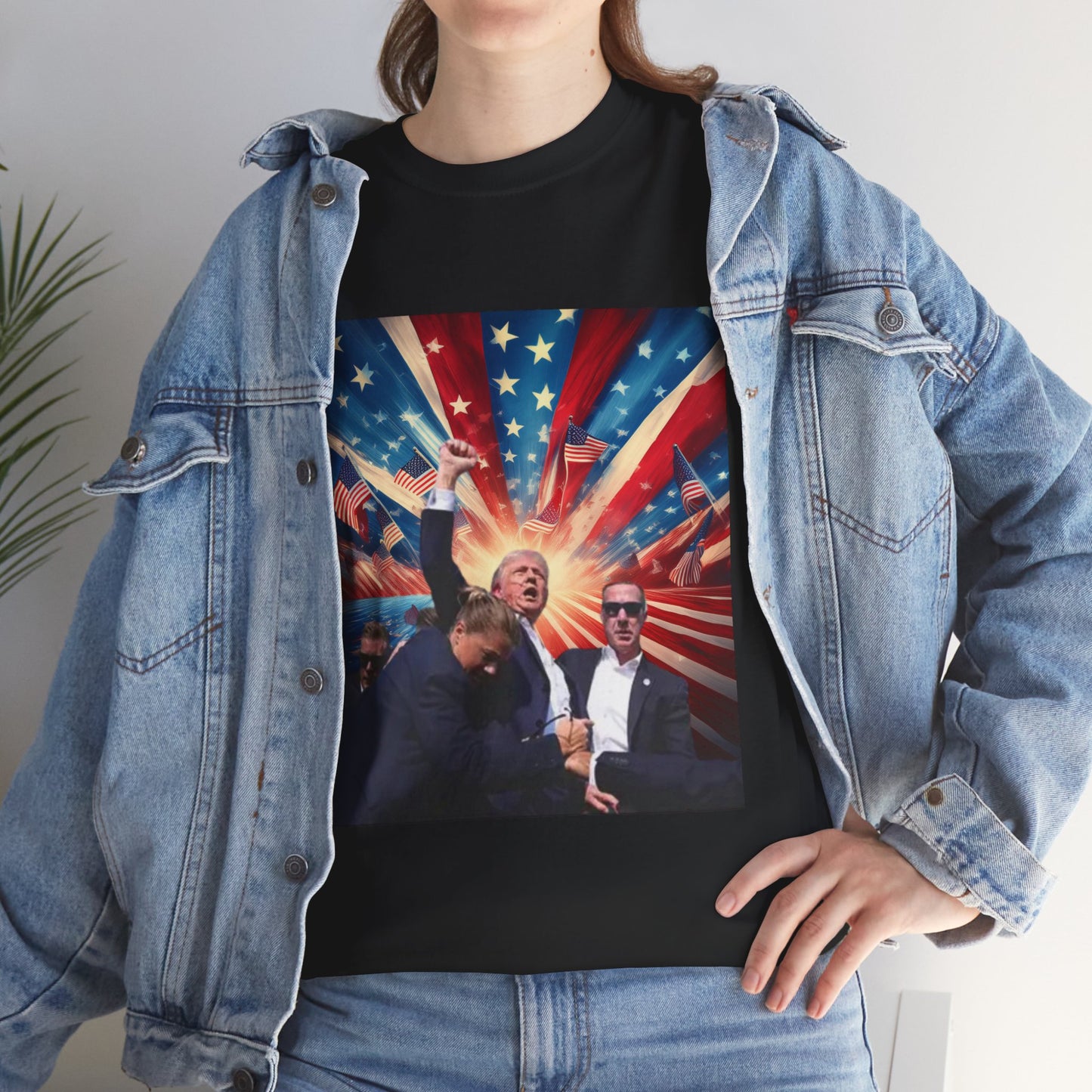 Trump Fist Bump Unisex Heavy Cotton Tee