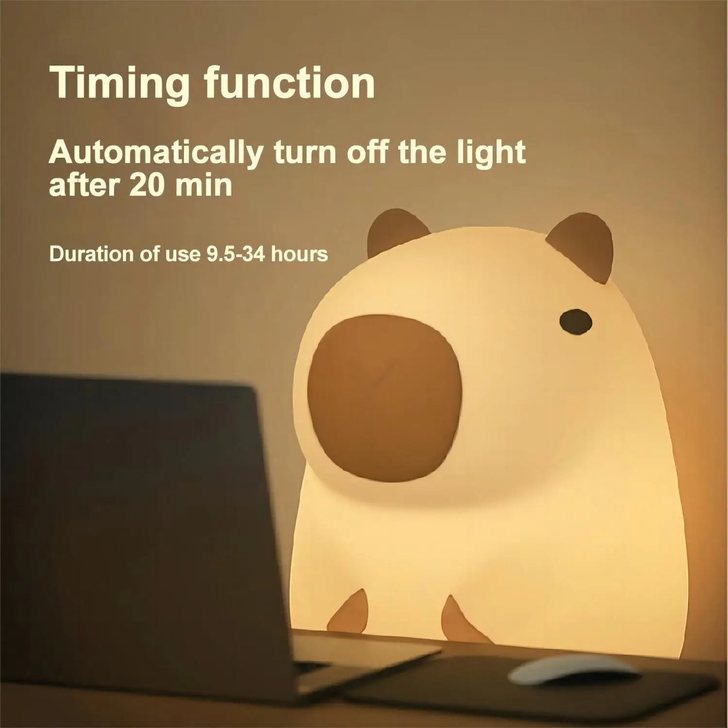 Capybara Glow Buddy Night Light