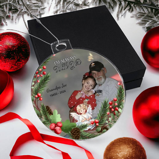 Eternal Memorial Personalized Photo Ornament